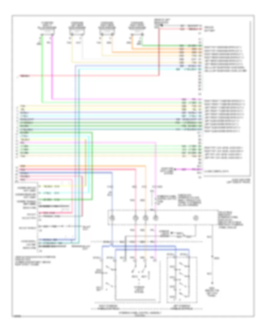 Radio Wiring Diagram, Base (2 of 2) for Cadillac CTS 2004