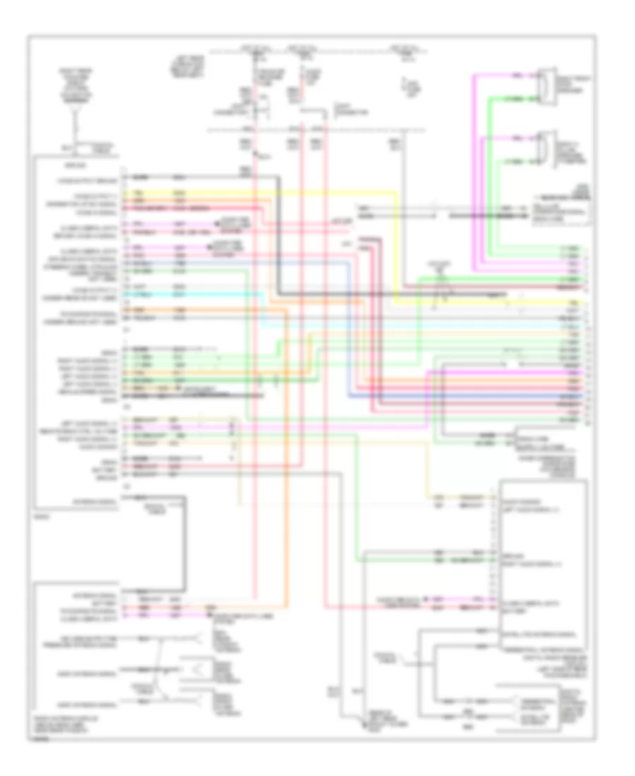Radio Wiring Diagram, Luxury (1 of 2) for Cadillac CTS 2004