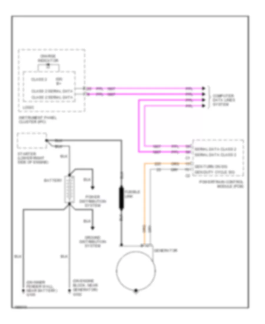 5 7L VIN P Charging Wiring Diagram for Cadillac CTS 2004