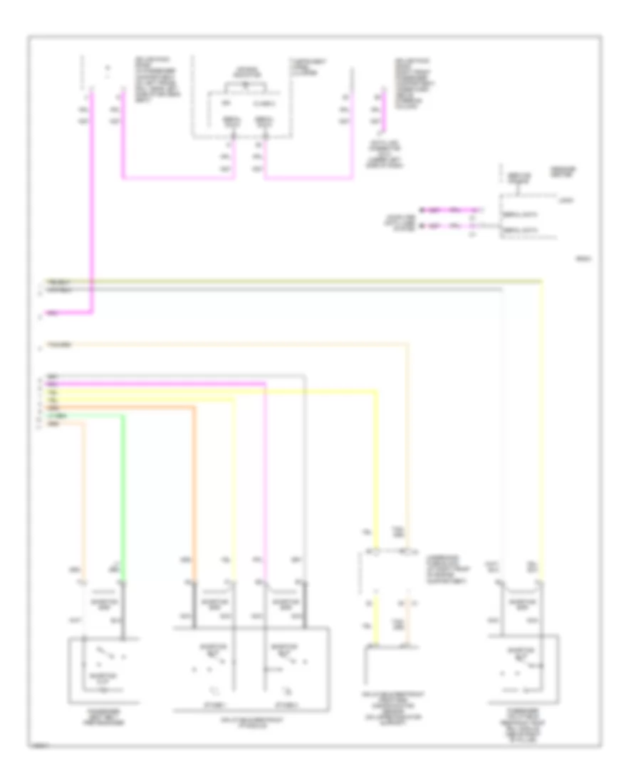 Supplemental Restraints Wiring Diagram (2 of 2) for Cadillac CTS 2004