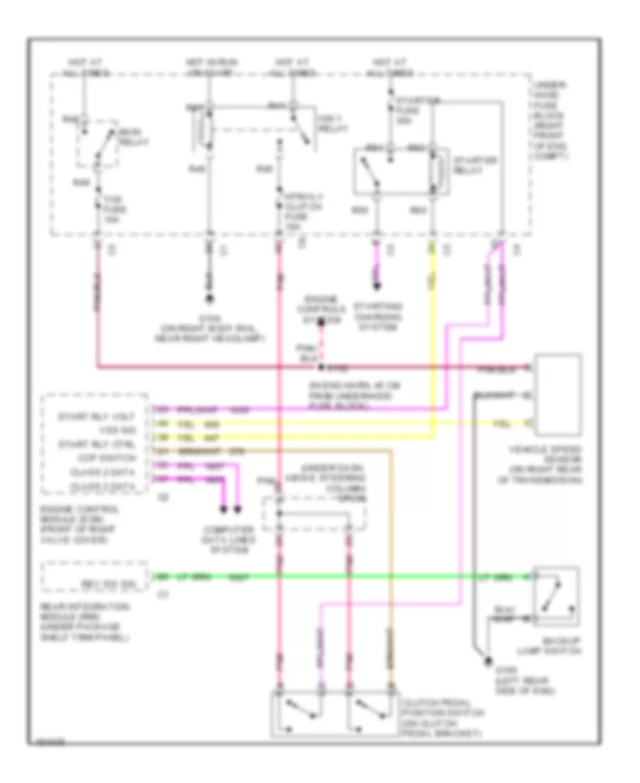 3.2L VIN N, MT Wiring Diagram for Cadillac CTS 2004