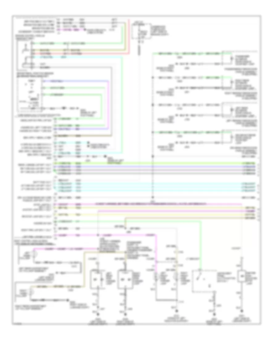 Exterior Lamps Wiring Diagram (1 of 2) for Cadillac XTS Livery 2014