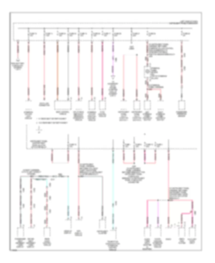 Power Distribution Wiring Diagram (3 of 7) for Cadillac XTS Livery 2014