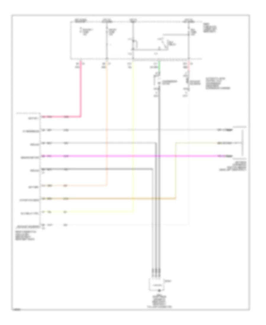 Electronic Level Control Wiring Diagram without Electronic Suspension for Cadillac DeVille 2004