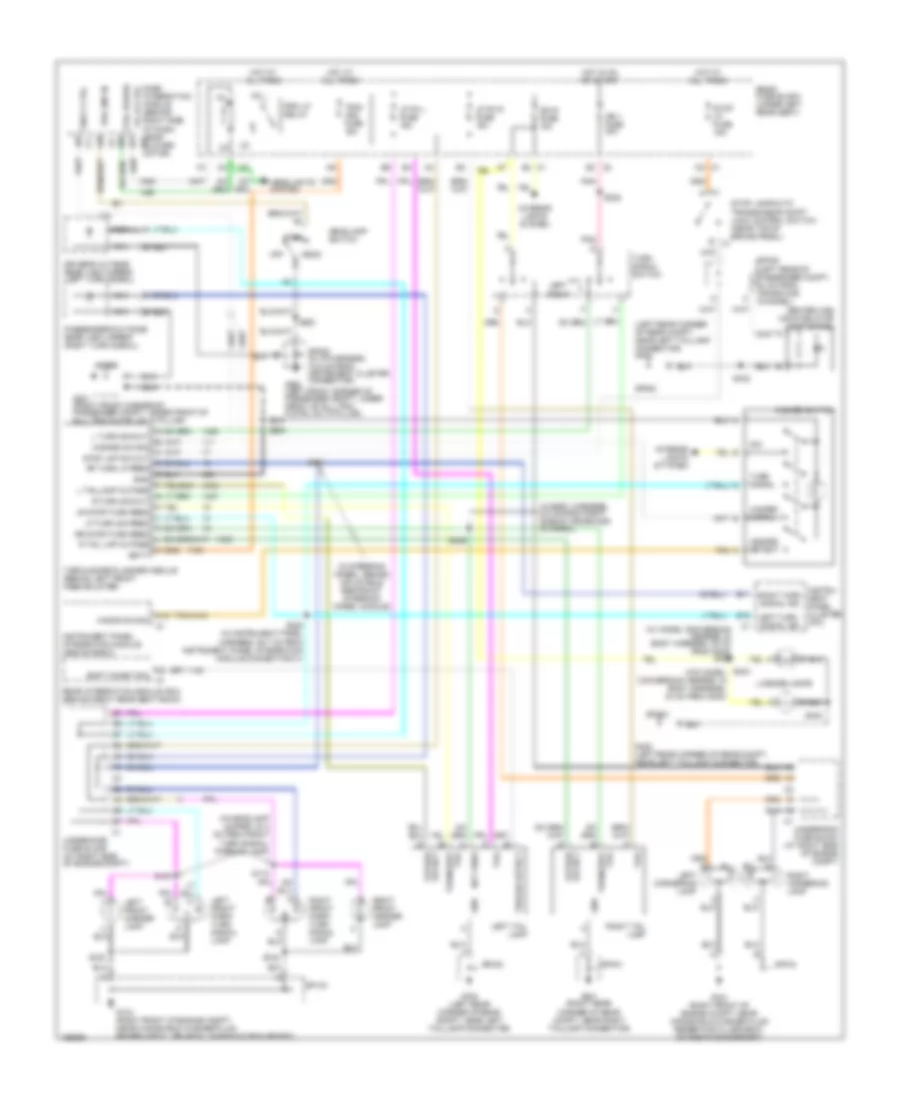 Exterior Lamps Wiring Diagram, without Trailer Tow for Cadillac DeVille 2004