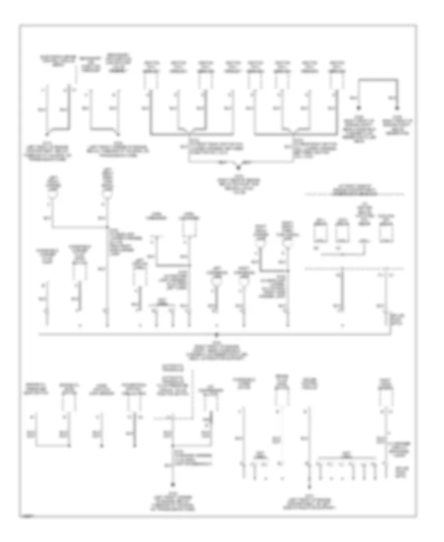 Ground Distribution Wiring Diagram 1 of 6 for Cadillac DeVille 2004