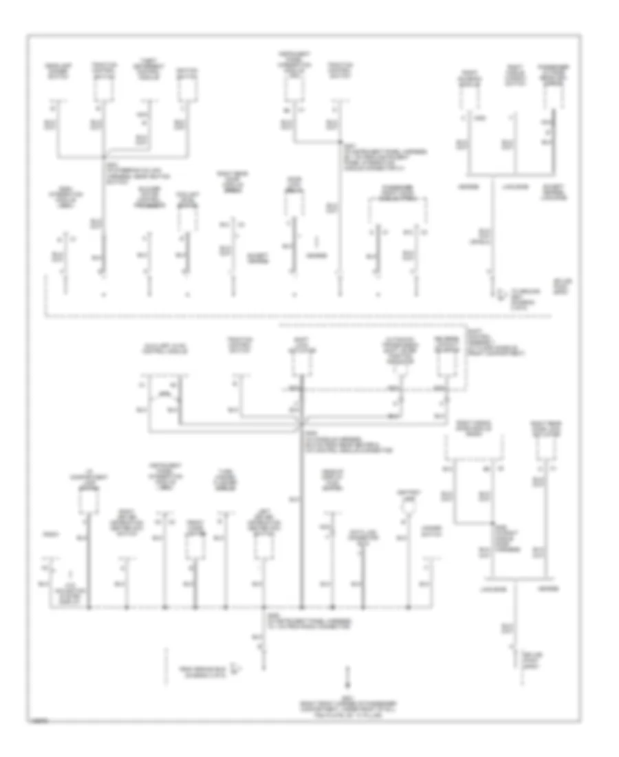 Ground Distribution Wiring Diagram (2 of 6) for Cadillac DeVille 2004