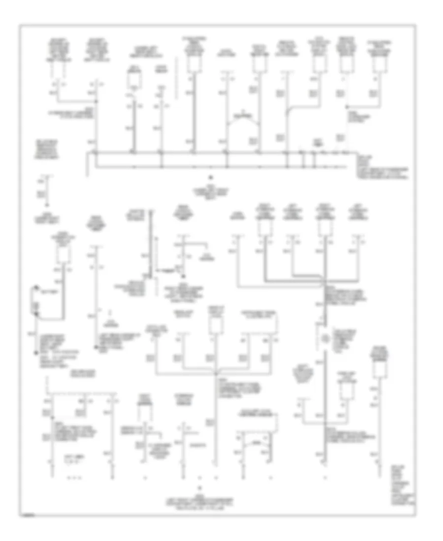 Ground Distribution Wiring Diagram (3 of 6) for Cadillac DeVille 2004
