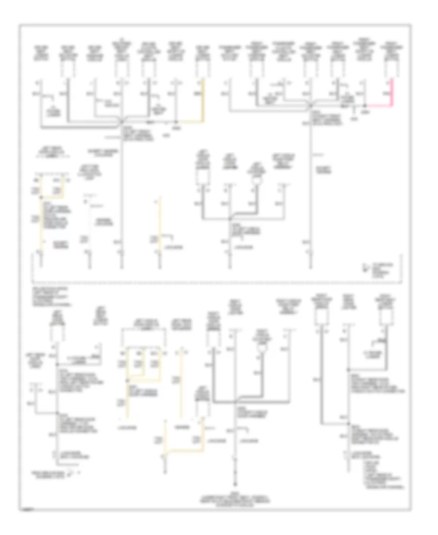 Ground Distribution Wiring Diagram 4 of 6 for Cadillac DeVille 2004