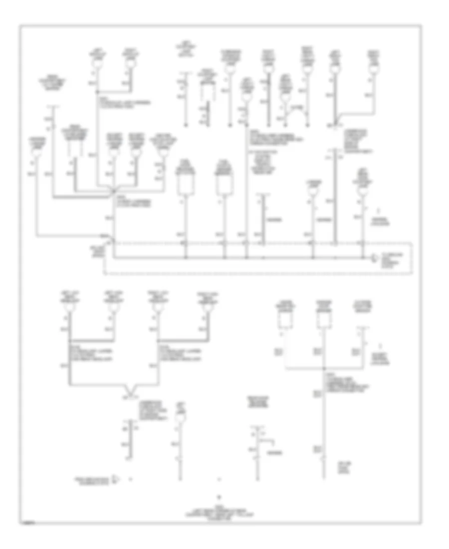 Ground Distribution Wiring Diagram 5 of 6 for Cadillac DeVille 2004