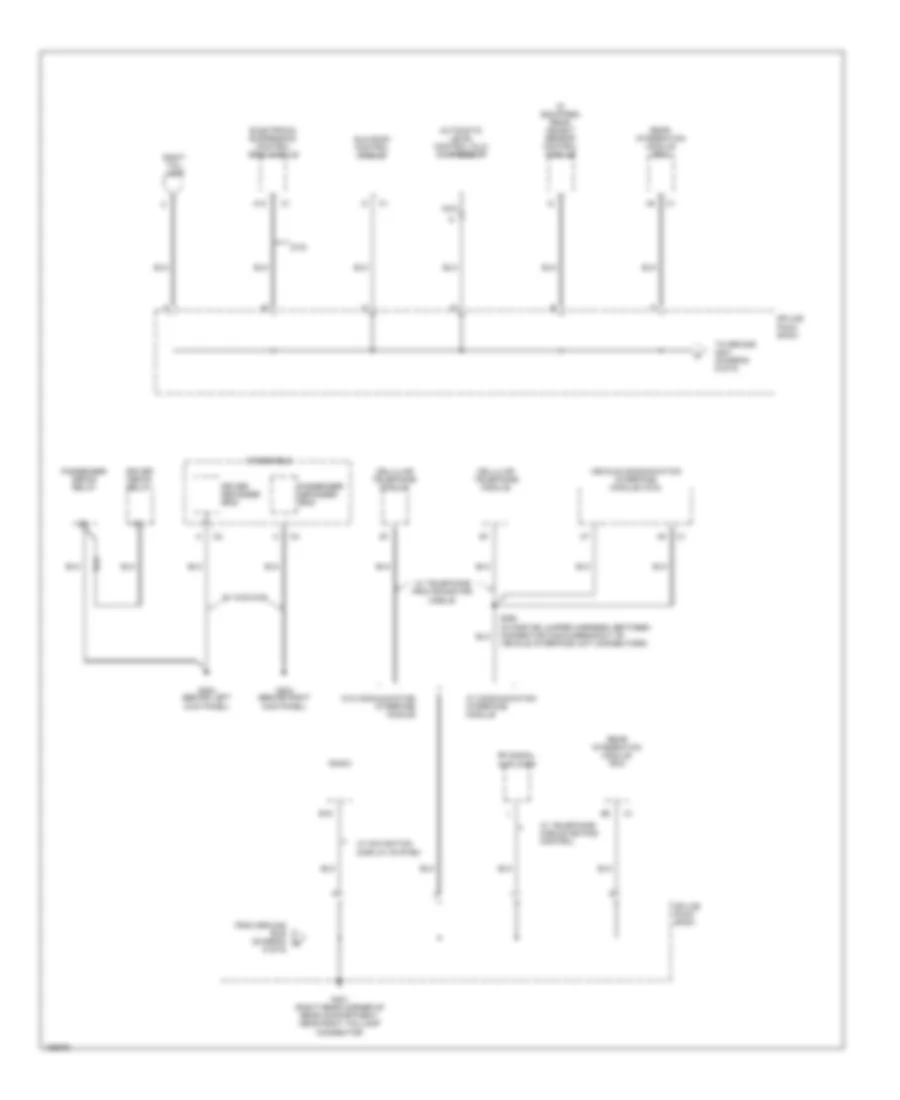 Ground Distribution Wiring Diagram 6 of 6 for Cadillac DeVille 2004