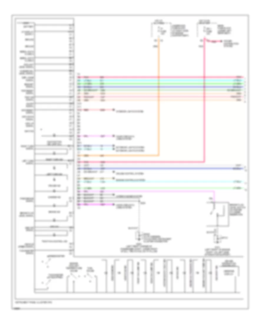 Instrument Cluster Wiring Diagram 1 of 2 for Cadillac DeVille 2004