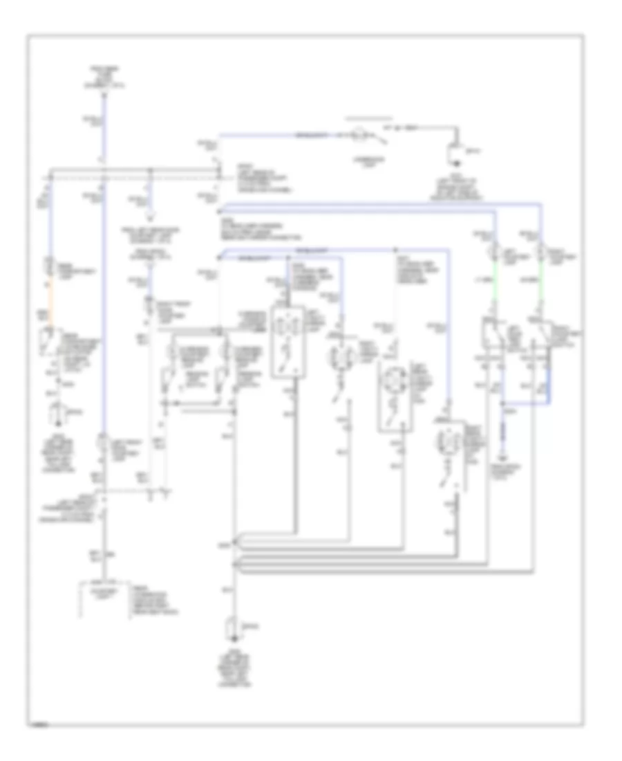 Courtesy Lamps Wiring Diagram Except Hearse  Limousine 2 of 2 for Cadillac DeVille 2004