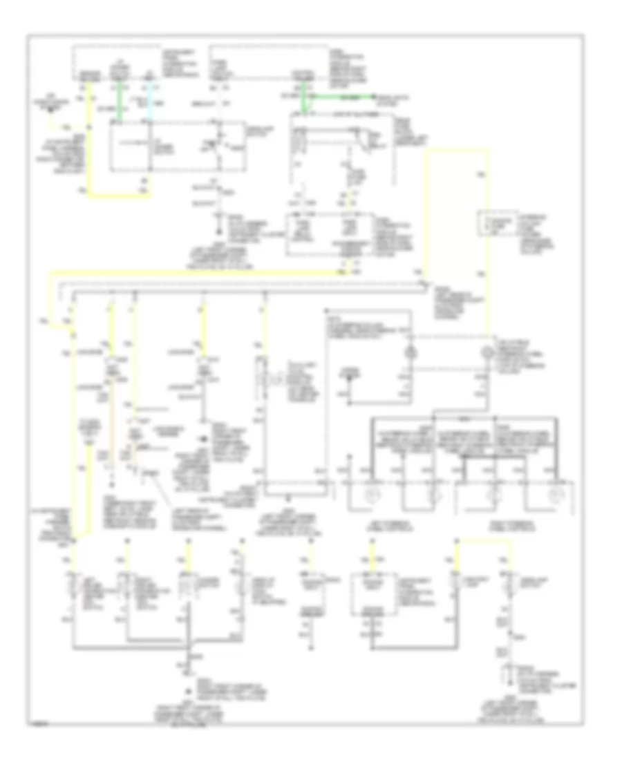 Instrument Illumination Wiring Diagram (1 of 3) for Cadillac DeVille 2004
