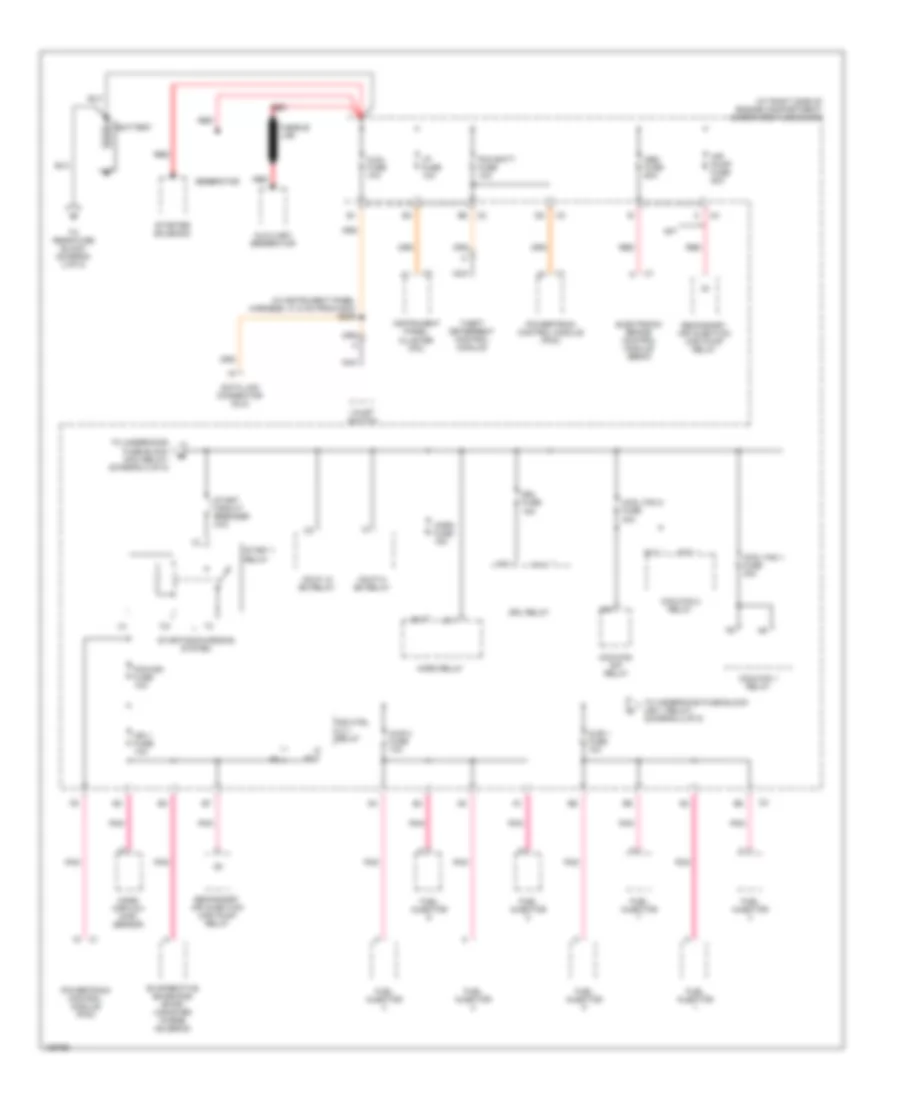 Power Distribution Wiring Diagram 1 of 8 for Cadillac DeVille 2004