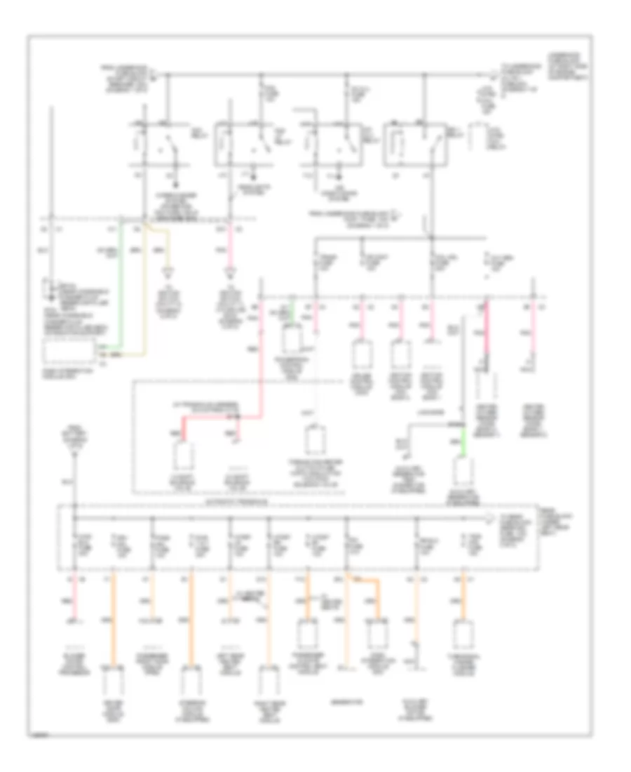 Power Distribution Wiring Diagram (2 of 8) for Cadillac DeVille 2004