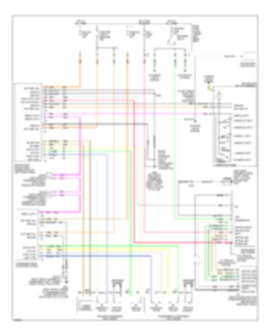 Power Mirrors Wiring Diagram for Cadillac DeVille 2004