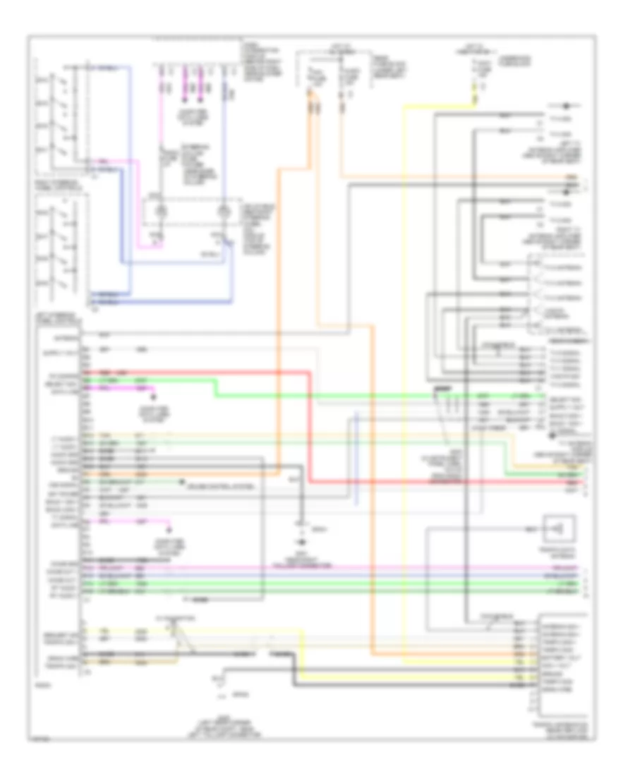 Radio Wiring Diagram with Bose System 1 of 2 for Cadillac DeVille 2004