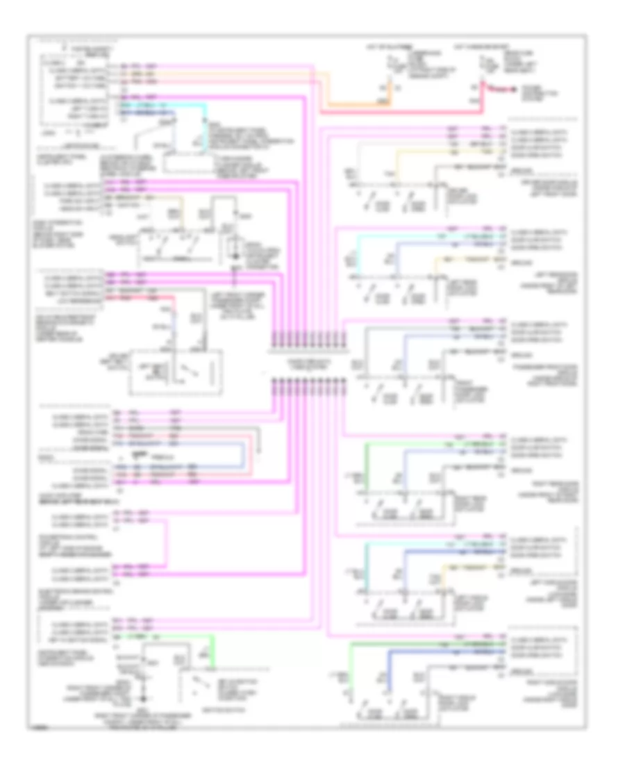 Warning Systems Wiring Diagram for Cadillac DeVille 2004