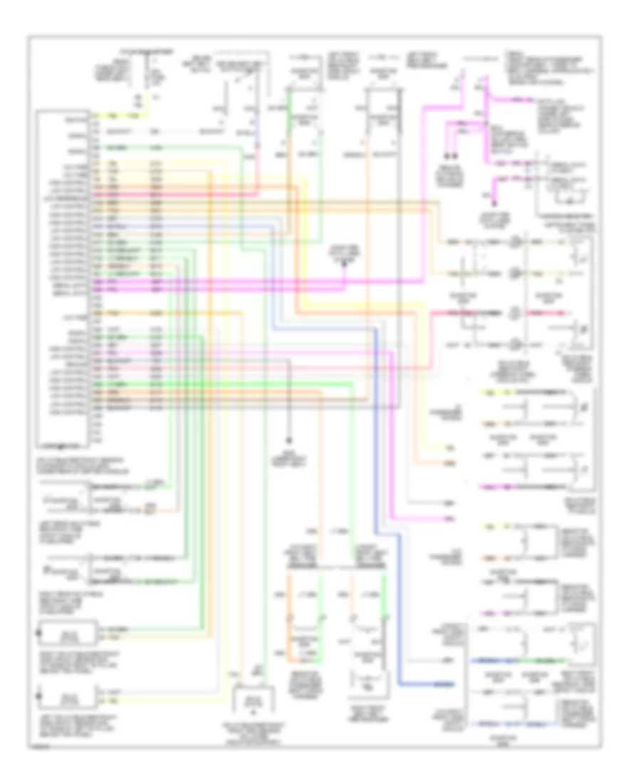 Supplemental Restraints Wiring Diagram for Cadillac DeVille DHS 2004