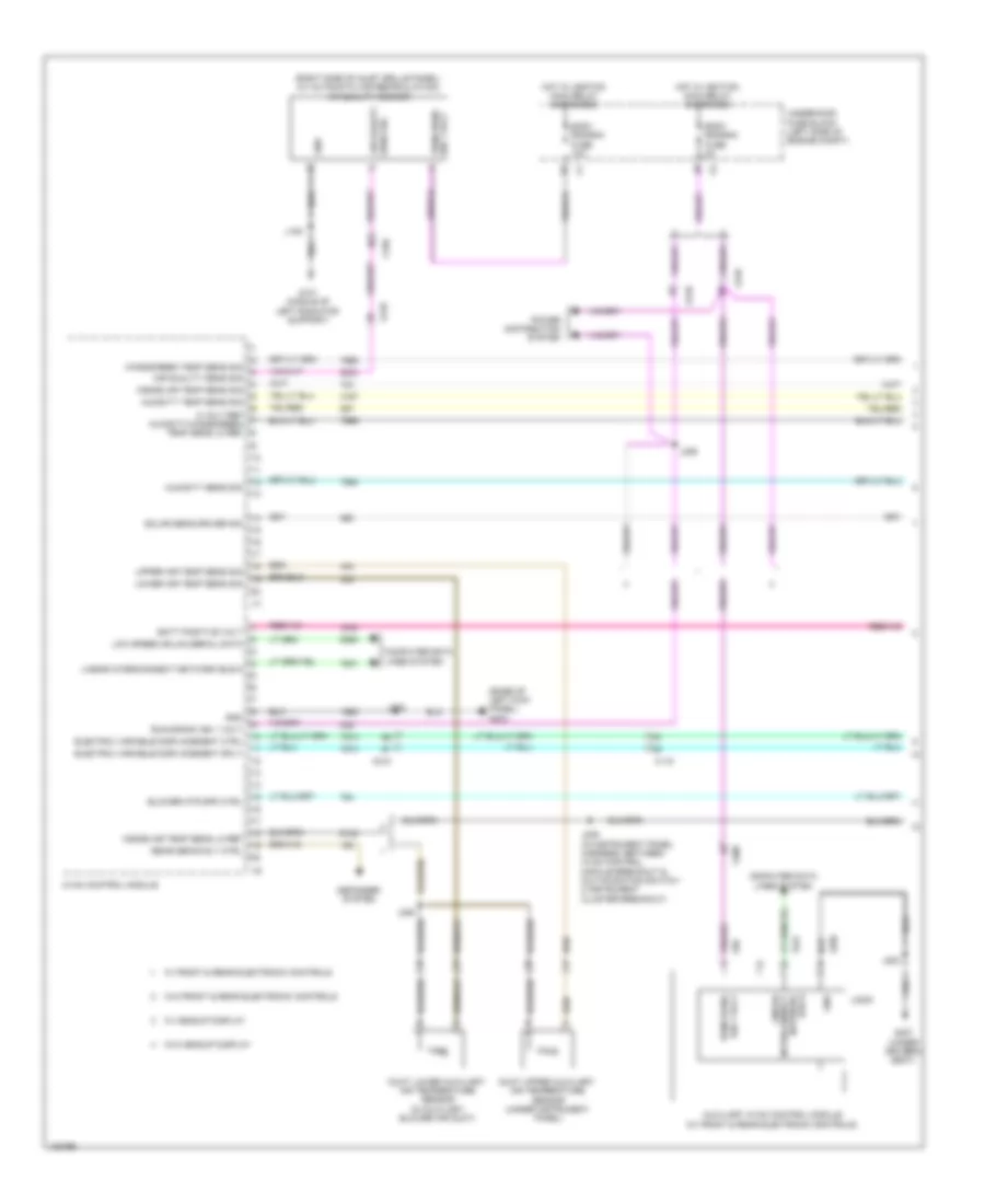 Automatic A C Wiring Diagram 1 of 5 for Cadillac XTS Luxury 2014