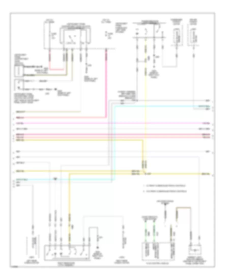 Forced Entry Wiring Diagram, without Passive Keyless Entry (2 of 3) for Cadillac XTS Luxury 2014