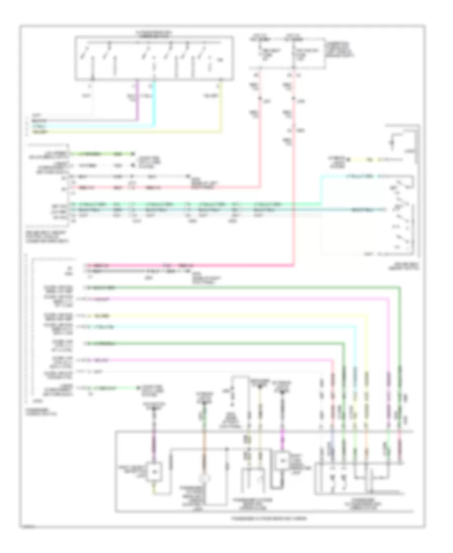 Memory Mirrors Wiring Diagram (2 of 2) for Cadillac XTS Luxury 2014