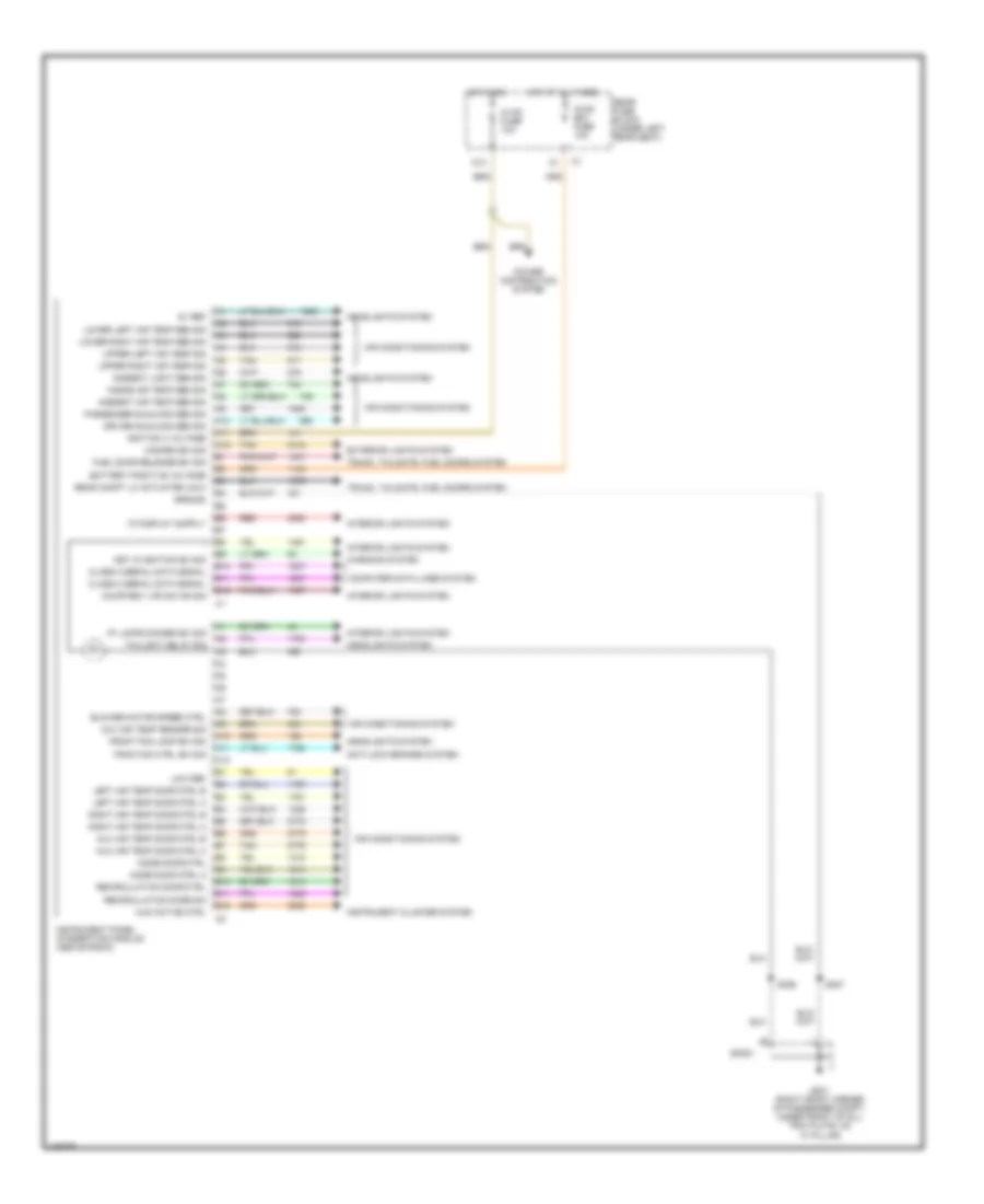 Instrument Panel Integration Module Wiring Diagram for Cadillac DeVille DTS 2004