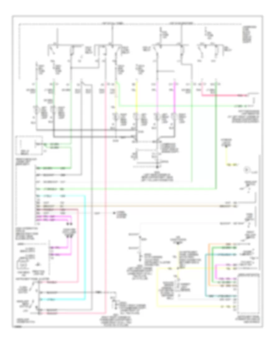 Headlights Wiring Diagram for Cadillac DeVille DTS 2004