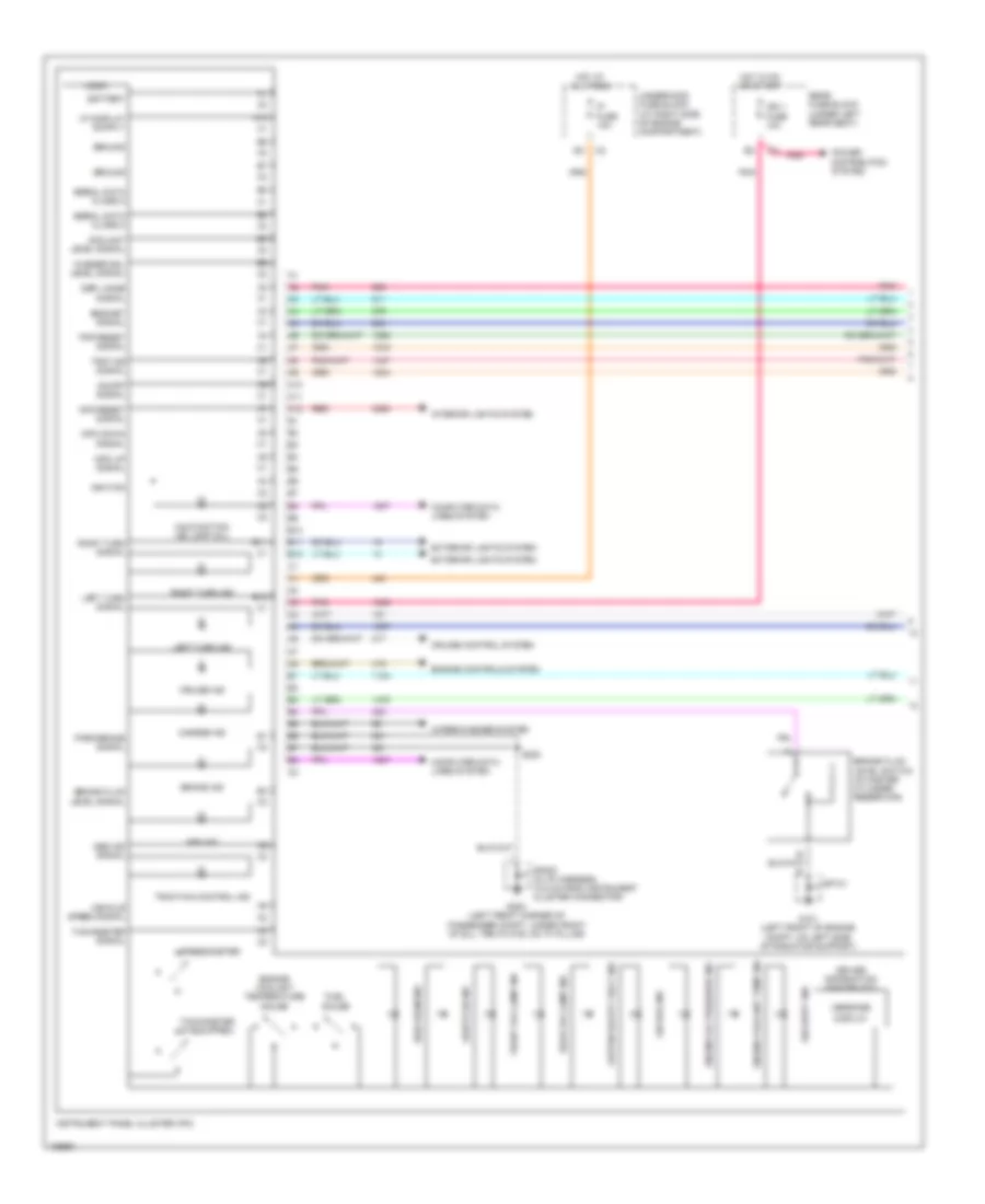 Instrument Cluster Wiring Diagram 1 of 2 for Cadillac DeVille DTS 2004