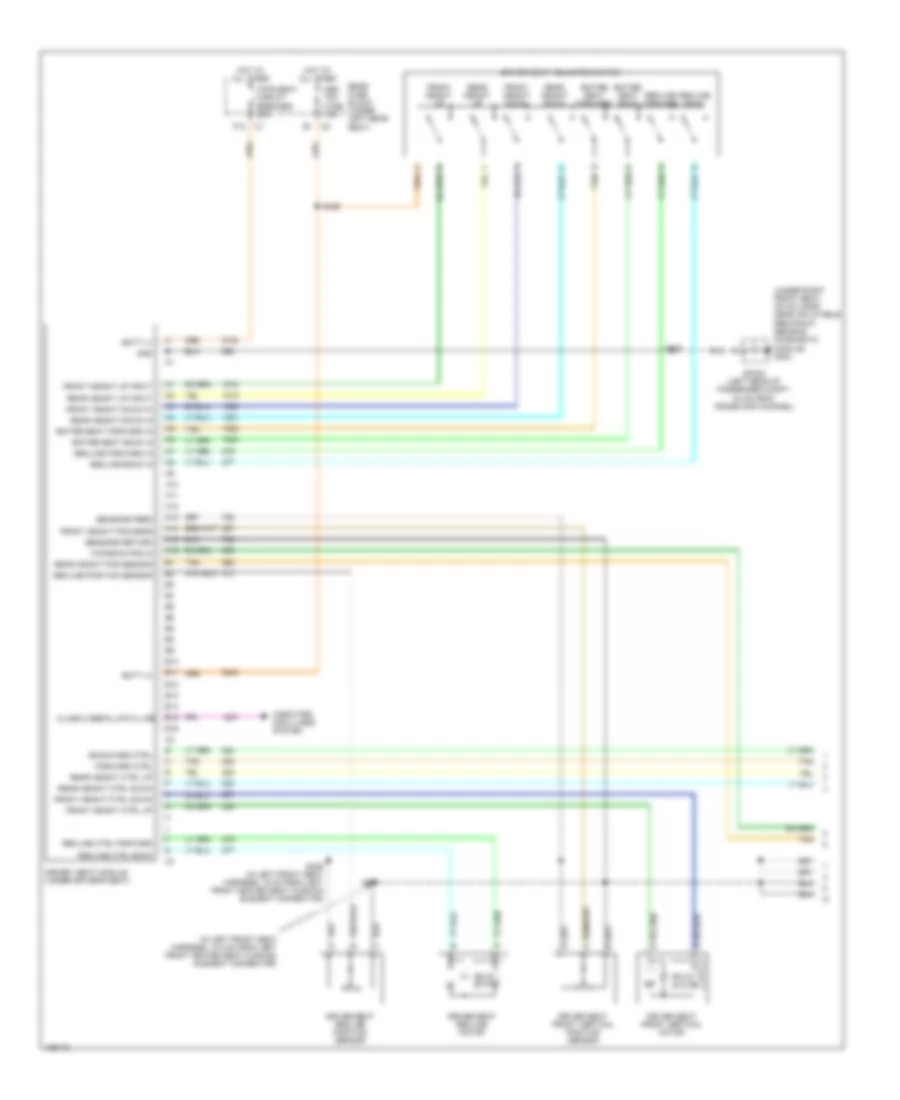 Memory Seat  Mirrors Wiring Diagram without Power Lumbar Wiring Diagram 1 of 2 for Cadillac DeVille DTS 2004