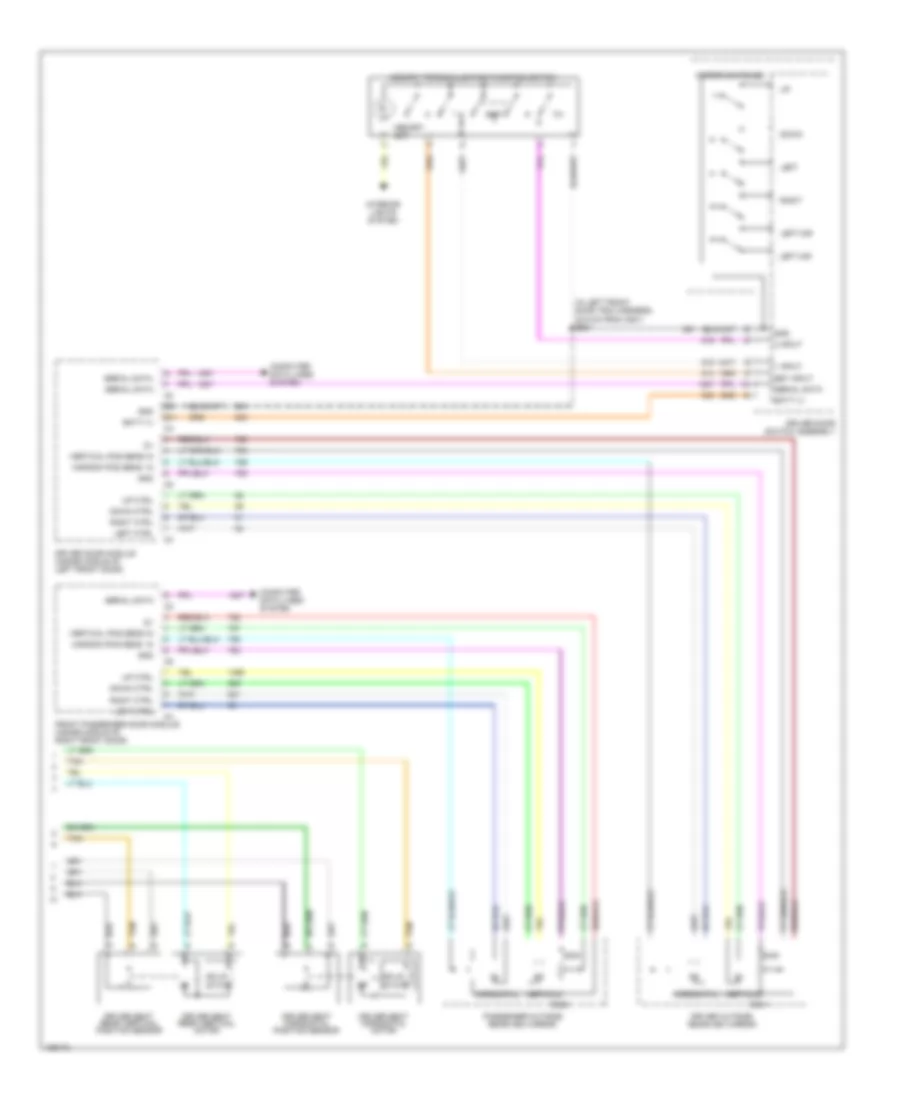 Memory Seat  Mirrors Wiring Diagram without Power Lumbar Wiring Diagram 2 of 2 for Cadillac DeVille DTS 2004