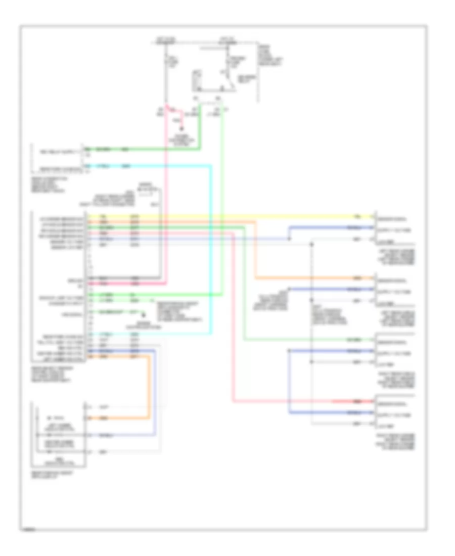 Parking Assistant Wiring Diagram for Cadillac DeVille DTS 2004