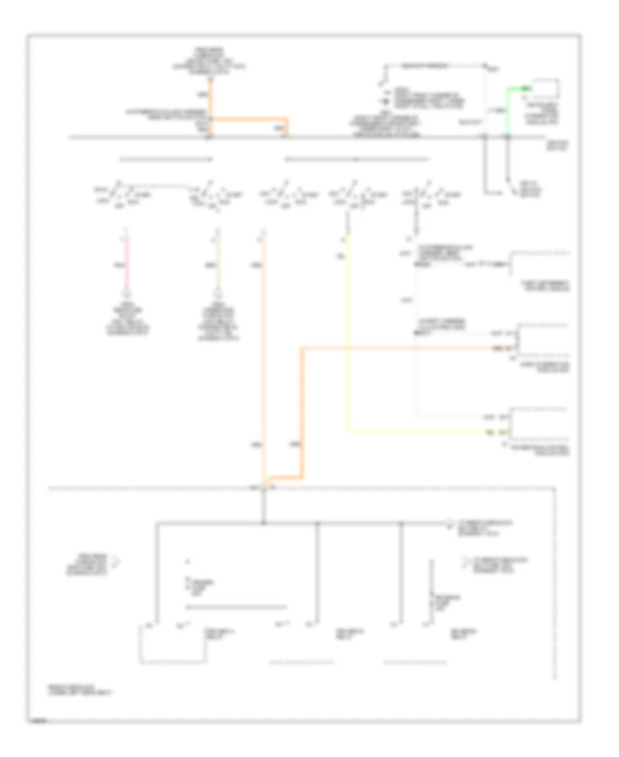 Power Distribution Wiring Diagram 6 of 8 for Cadillac DeVille DTS 2004