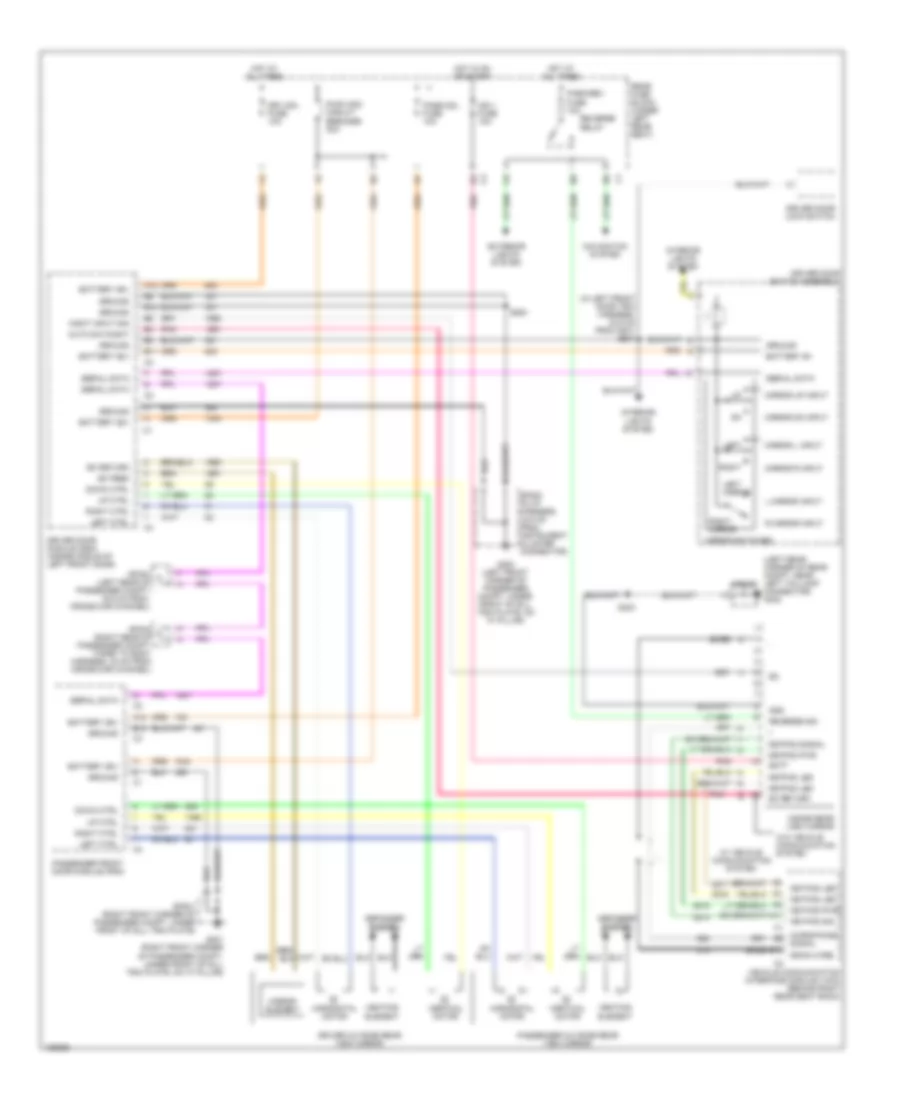 Power Mirrors Wiring Diagram for Cadillac DeVille DTS 2004