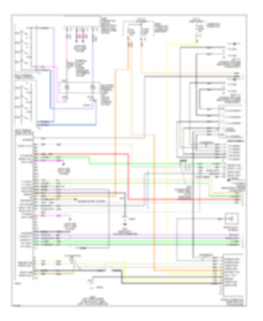 Radio Wiring Diagram with Bose System 1 of 2 for Cadillac DeVille DTS 2004