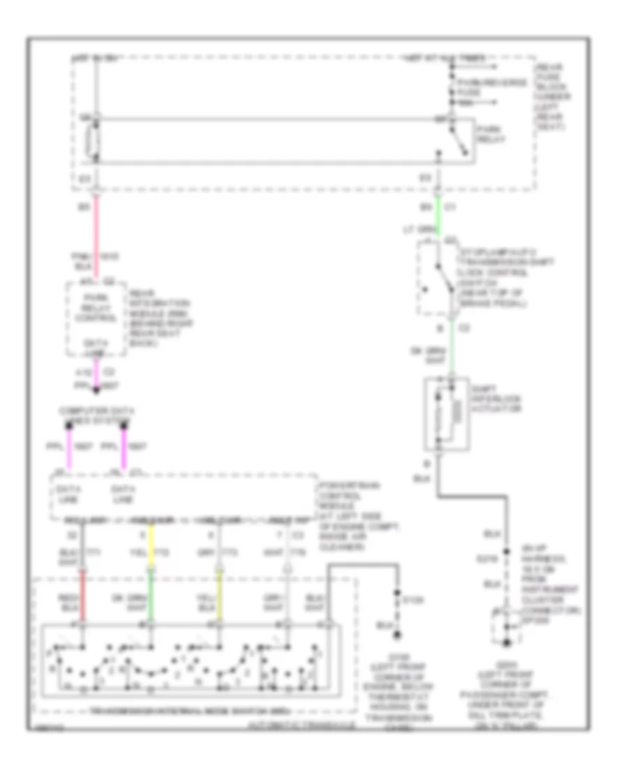 Shift Interlock Wiring Diagram with Column Shift for Cadillac DeVille DTS 2004