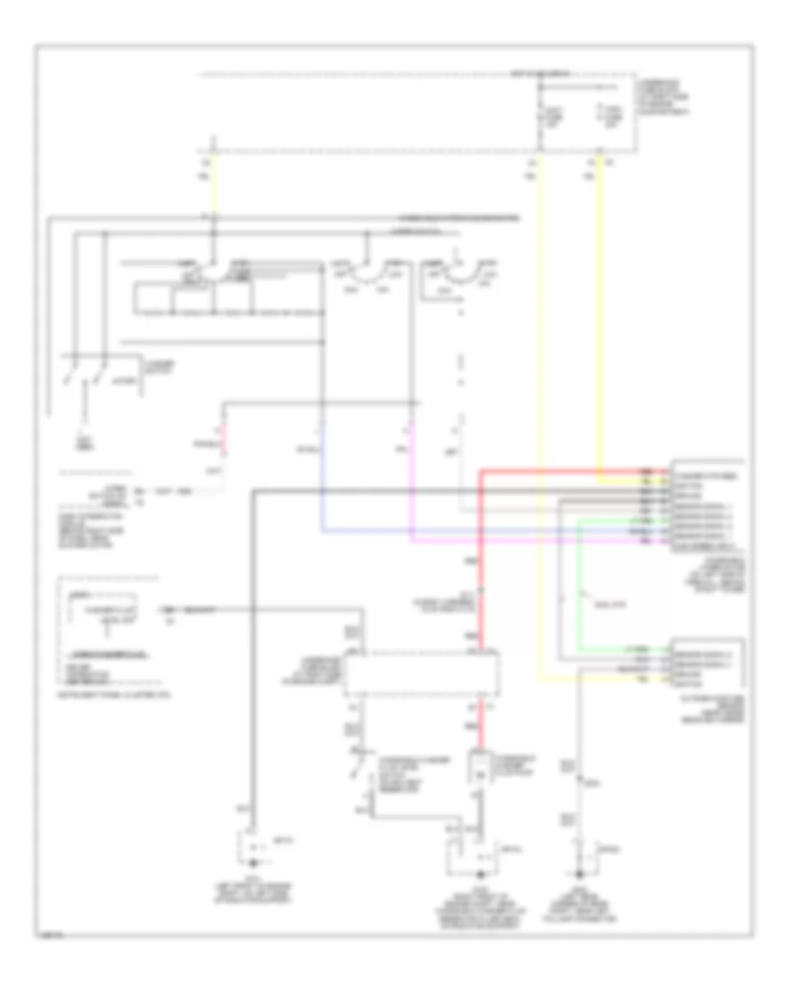 Wiper Washer Wiring Diagram for Cadillac DeVille DTS 2004