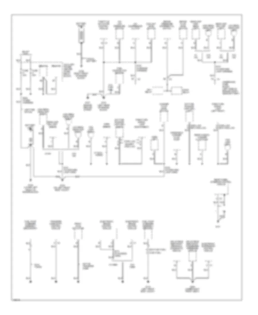Ground Distribution Wiring Diagram 1 of 5 for Cadillac Escalade 2004