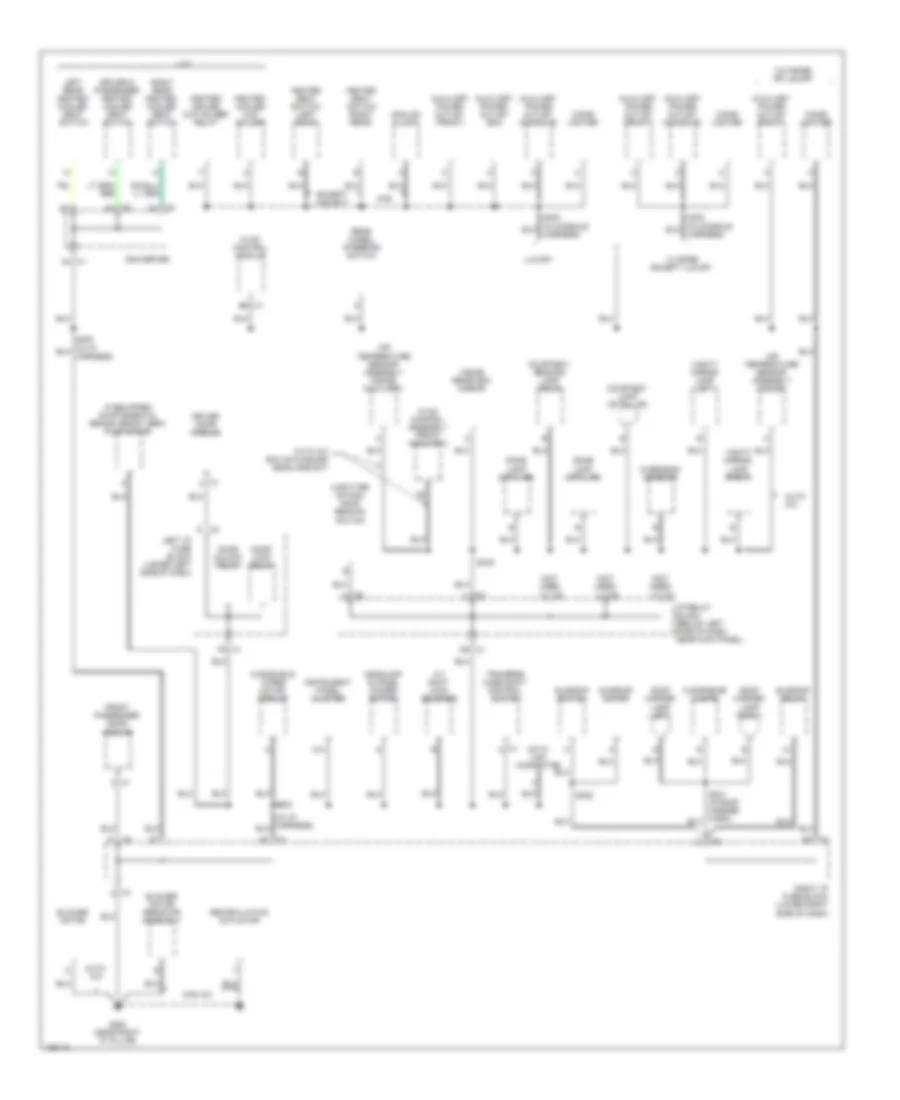 Ground Distribution Wiring Diagram 3 of 5 for Cadillac Escalade 2004