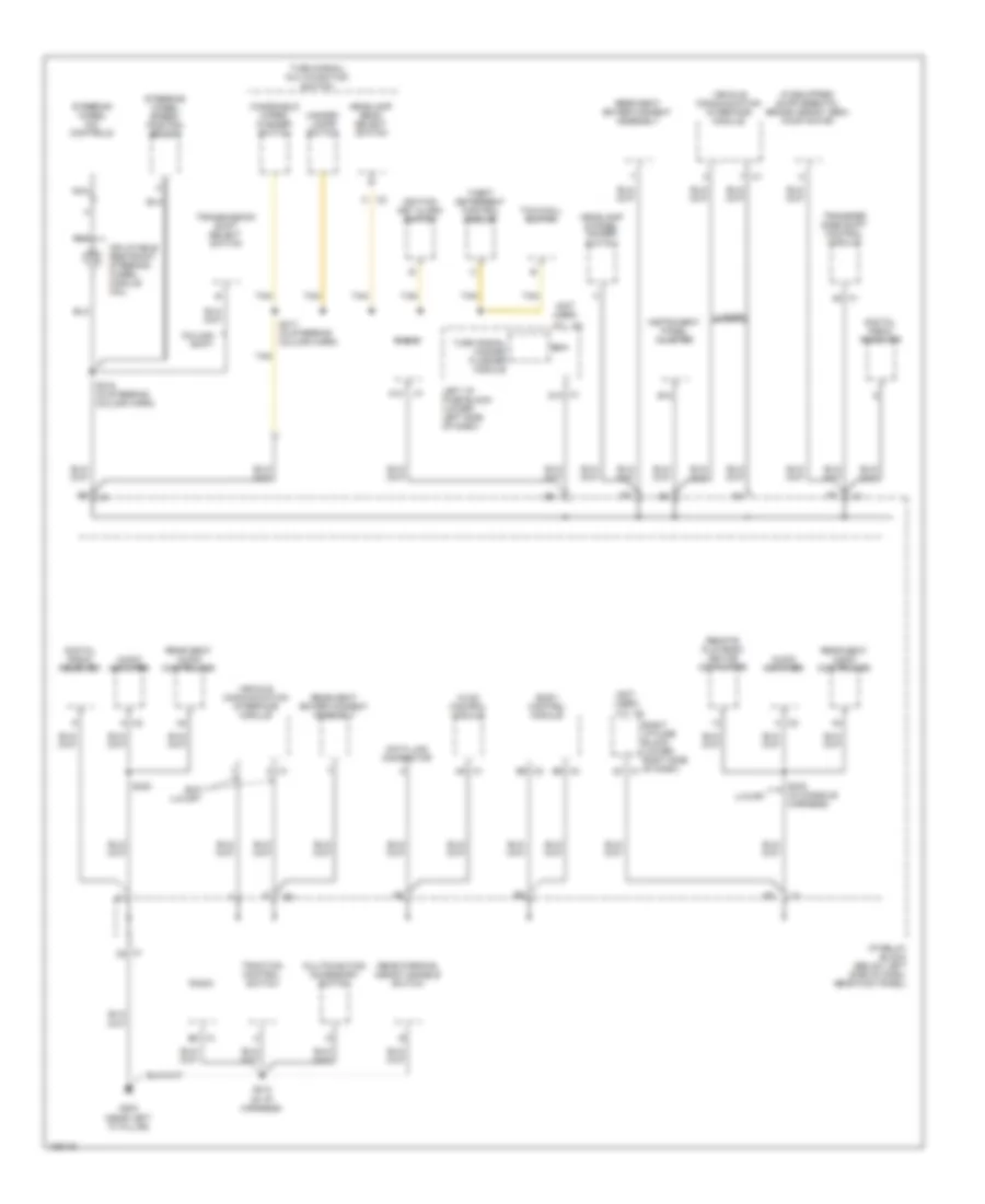 Ground Distribution Wiring Diagram (4 of 5) for Cadillac Escalade 2004