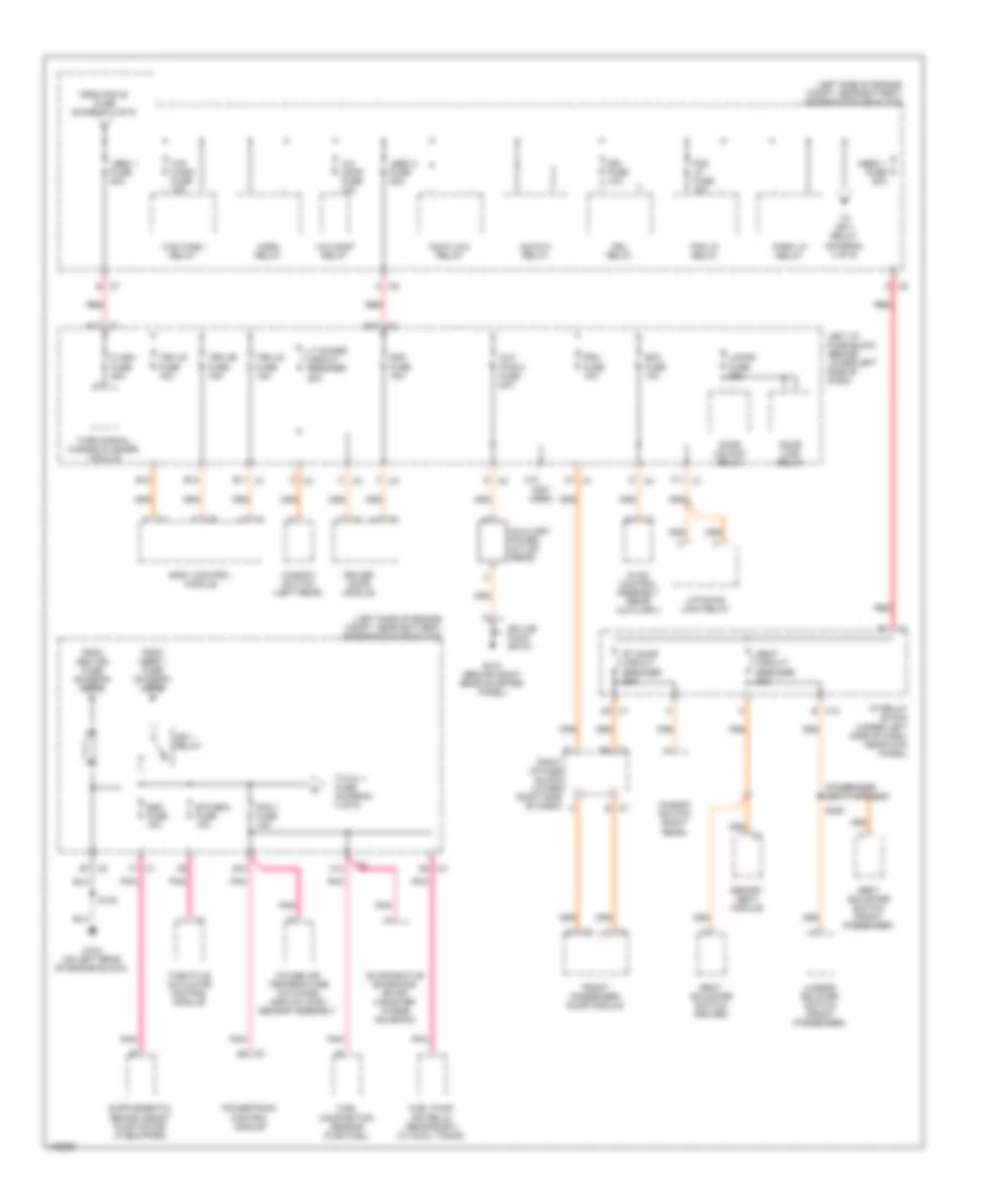 Power Distribution Wiring Diagram (3 of 6) for Cadillac Escalade 2004