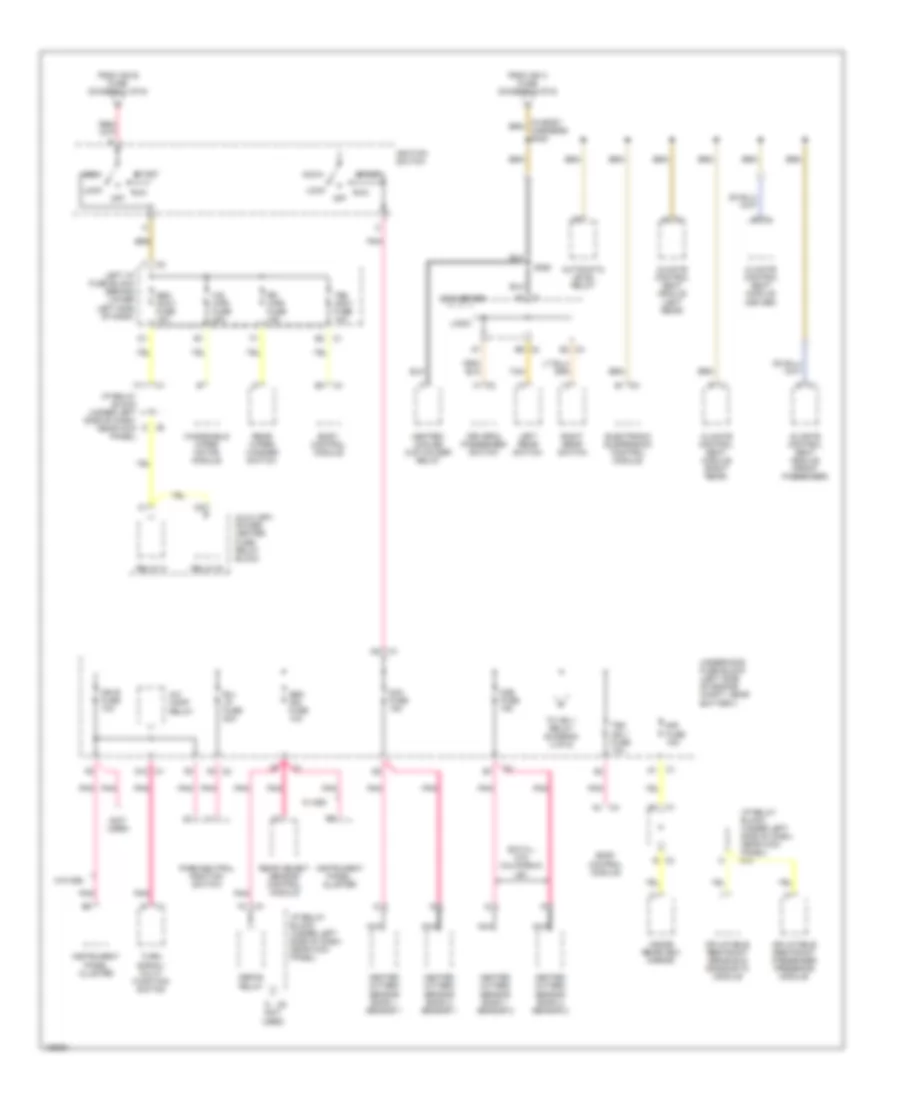 Power Distribution Wiring Diagram (6 of 6) for Cadillac Escalade 2004