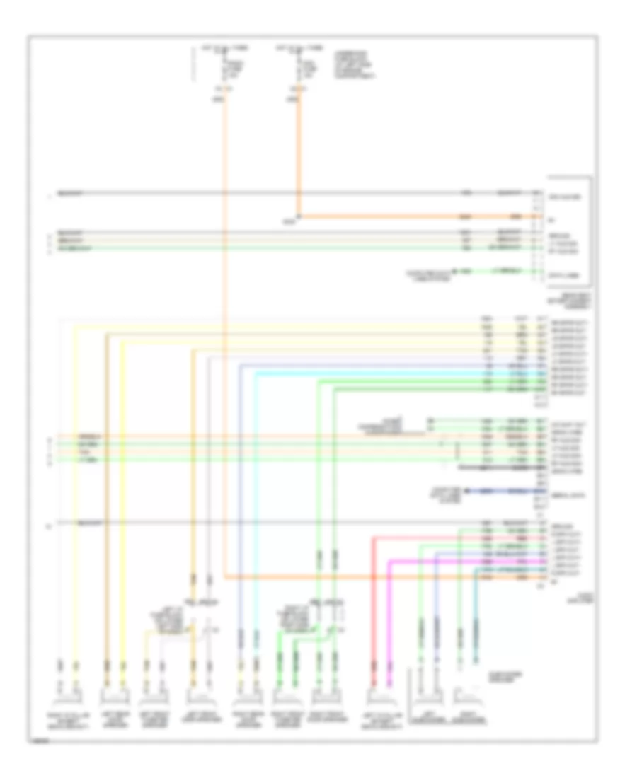 Premium Sound Radio Wiring Diagram, with Rear Entertainment (2 of 2) for Cadillac Escalade 2004