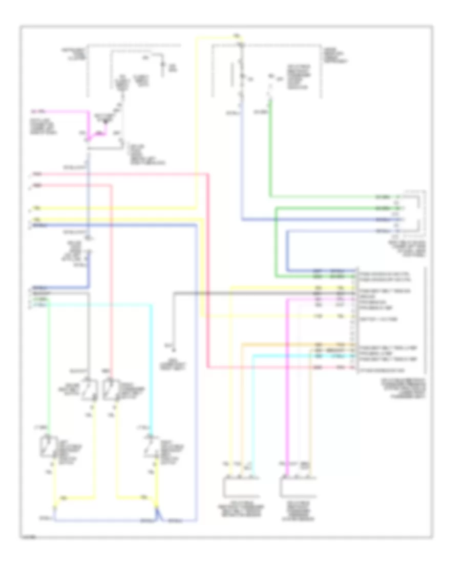 Supplemental Restraints Wiring Diagram (2 of 2) for Cadillac Escalade 2004