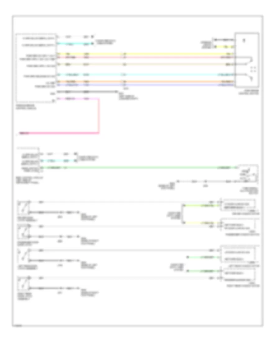 Warning Systems Wiring Diagram 2 of 2 for Cadillac XTS Platinum 2014