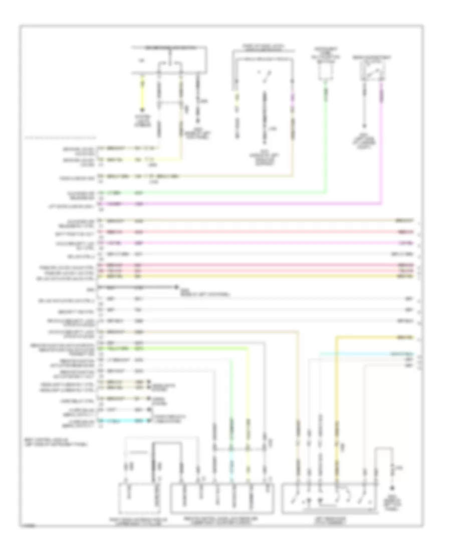 Forced Entry Wiring Diagram without Passive Keyless Entry 1 of 3 for Cadillac XTS Platinum 2014