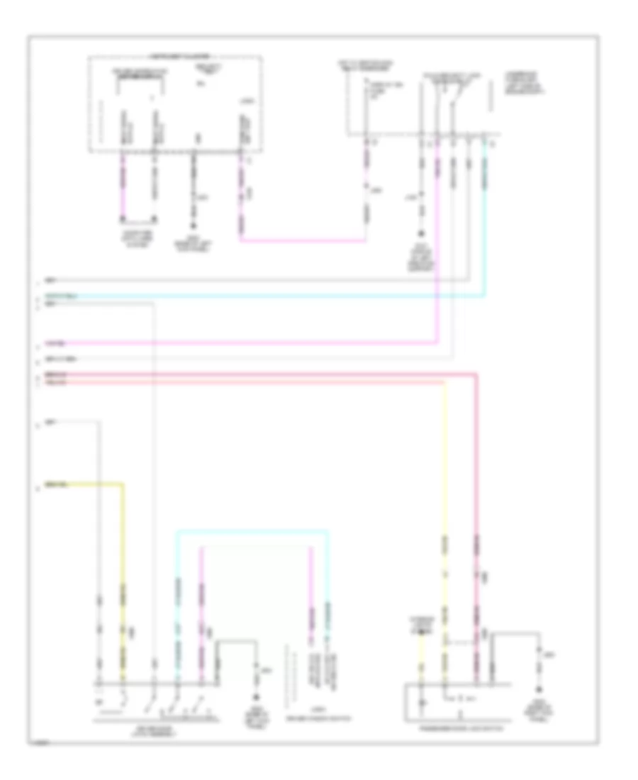 Forced Entry Wiring Diagram without Passive Keyless Entry 3 of 3 for Cadillac XTS Platinum 2014