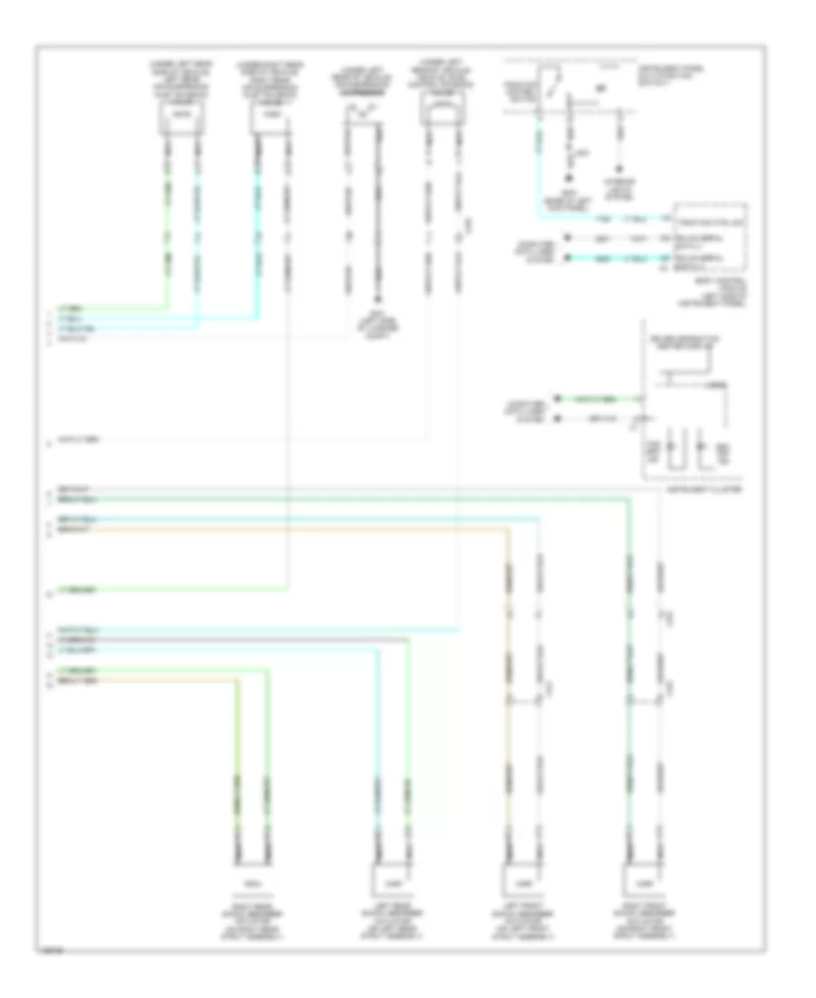 Electronic Suspension Wiring Diagram 2 of 2 for Cadillac XTS Platinum 2014