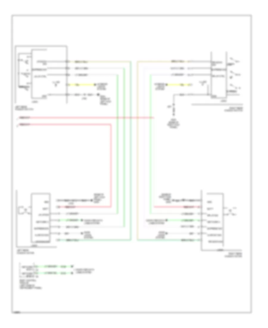 Power Windows Wiring Diagram 2 of 2 for Cadillac XTS Platinum 2014